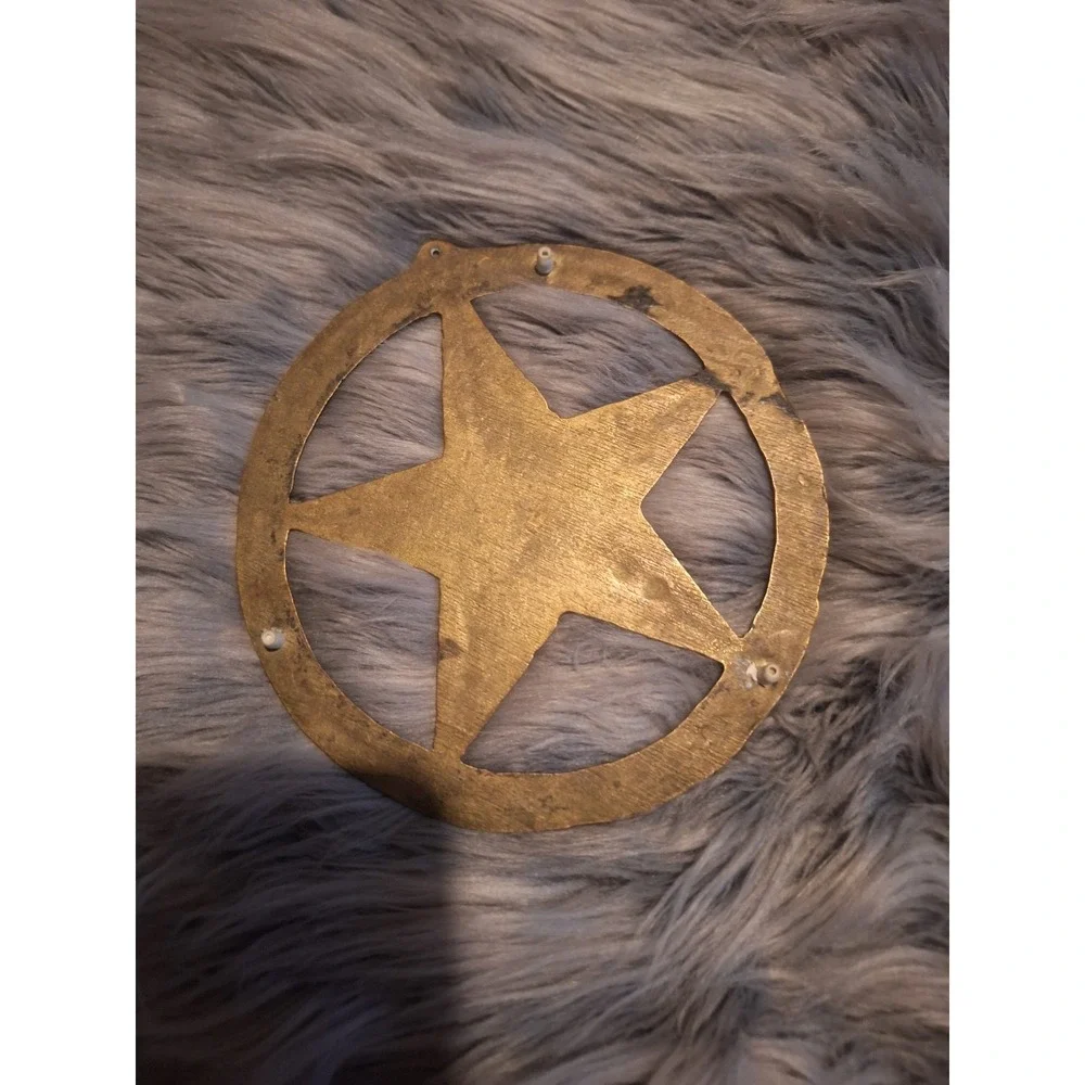 Vintage brass Teaxs star wall hanging/ trivet
